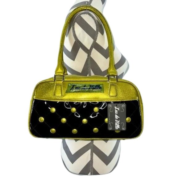 Lux de Ville Cosmic Chartreuse Sparkle Purse - Picture 1 of 15